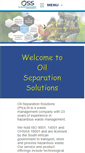 Mobile Screenshot of oilseparationsolutions.co.za